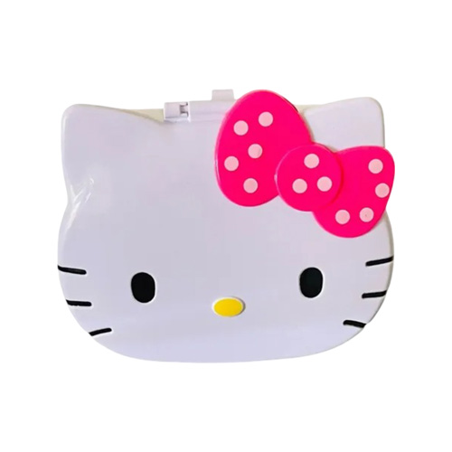 جعبه لوازم Hello Kitty با آینه تصویر از آینه