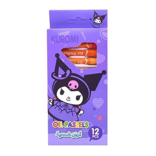 مداد شمعی روغنی 12 رنگ - جعبه بنفش