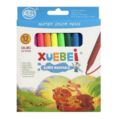 ماژیک رنگ آمیزی قابل شستشو 12 رنگ