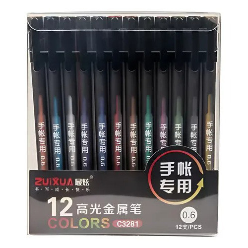 روان نویس 12 رنگ مون لایت بدنه مشکی