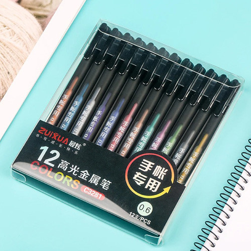 روان نویس 12 رنگ مون لایت بدنه مشکی تصویر گالری 1