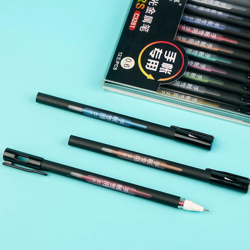 روان نویس 12 رنگ مون لایت بدنه مشکی تصویر گالری 2