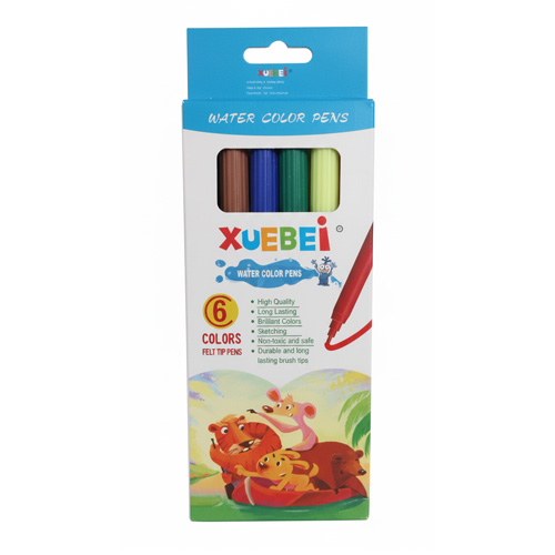 ماژیک رنگ‌ آمیزی قابل شستشو ۶ رنگ