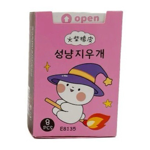 پاک کن طرح چوب کبریت رنگ صورتی