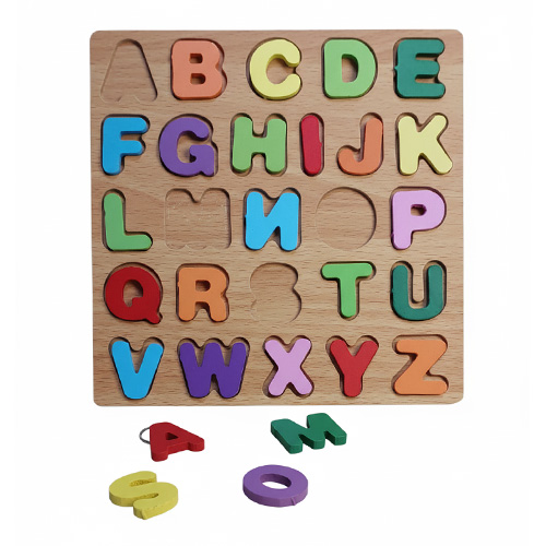 پازل چوبی حروف انگلیسی فکری کودکانه کد 1078