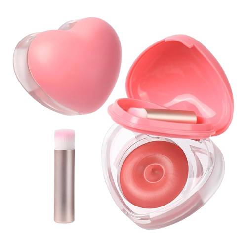 موس لب و گونه طرح قلبی همراه با براش