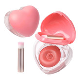 موس لب و گونه طرح قلبی همراه با براش