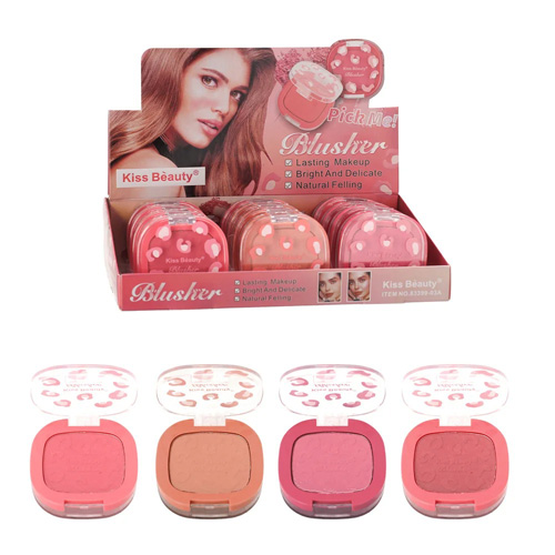 رژگونه پینترستی مدل پودری به همراه پد کیس بیوتی جعبه و رنگ ها