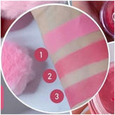 رژگونه پینترستی مدل سر الماسی به همراه پد فانتزی تصویر رنگ ها