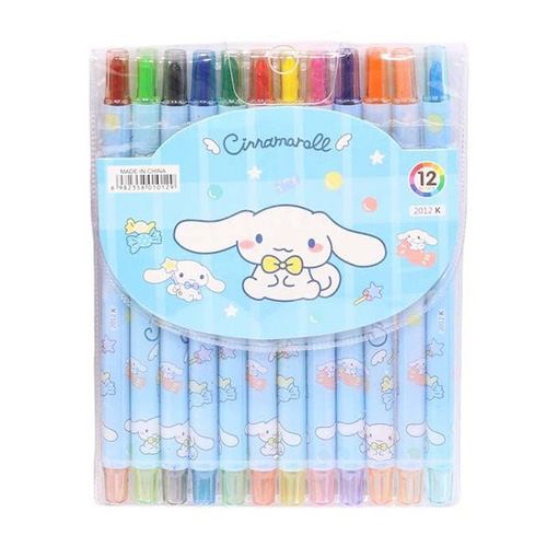 پاستل مدادی 12 رنگ مدل پیچی طرح سینامورول