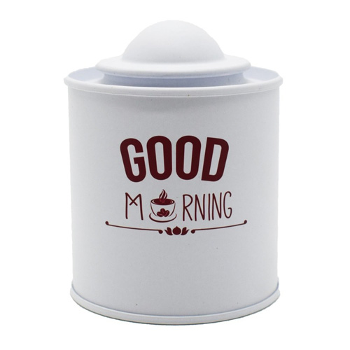 قوطی فلزی با رنگ های متنوع رنگ سفید