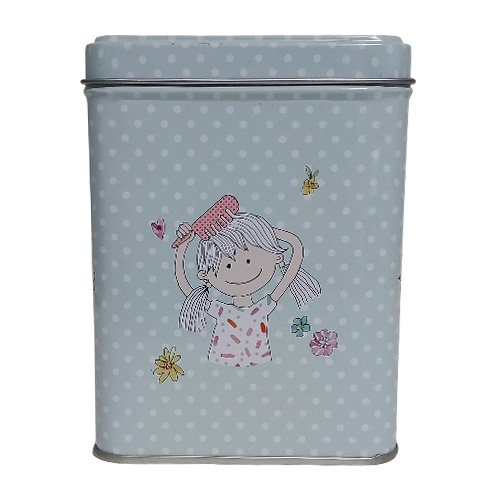 قوطی نگهدارنده فلزی مکعب مستطیل