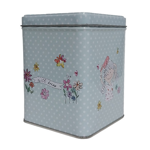 قوطی نگهدارنده فلزی مکعب مستطیل تصویر گالری 1