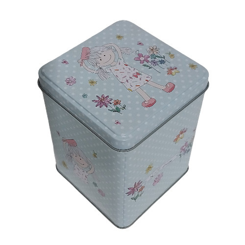 قوطی نگهدارنده فلزی مکعب مستطیل تصویر گالری 2