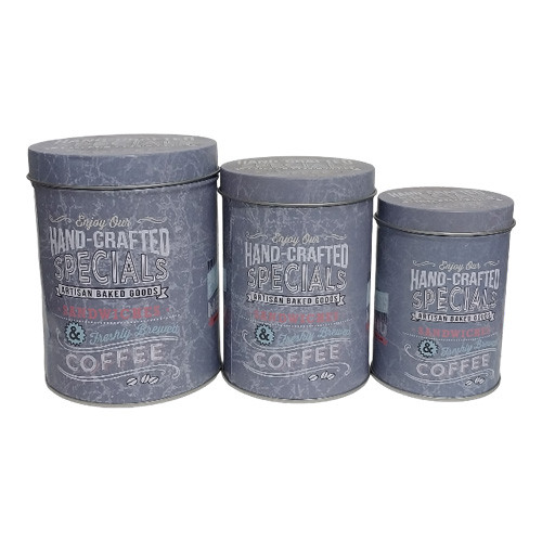 بانکه قهوه فلزی استوانه ای تصویر تمام سایز ها