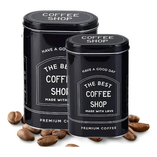 بانکه قهوه فلزی طرح کلاسیک تصویر گالری 1