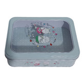 جعبه فلزی مستطیلی با درب شفاف تصویر افقی محصول