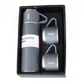 فلاسک استیل 500 میلی مسافرتی به همراه سه لیوان
