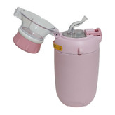 فلاسک داخل استیل و نی دار طرح اردک تصویر نمایانگر نی