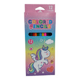 مداد رنگی 12 رنگ جعبه مقوایی رنگ صورتی