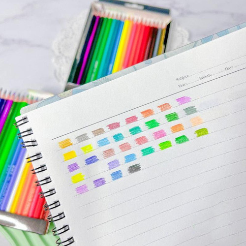 مداد رنگی 36 رنگ وارداتی برند KMT تصویر گالری رنگ ها