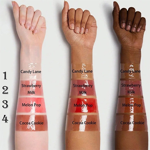 لیپ گلاس آبنباتی مایع برند Page Vine تصویر گالری رنگ ها