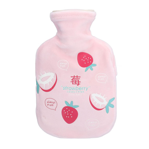 کیسه آب گرم مخملی برای تسکین دردهای عضلانی رنگ صورتی