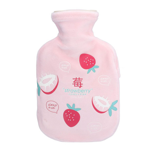 کیسه آب گرم مخملی برای تسکین دردهای عضلانی رنگ صورتی