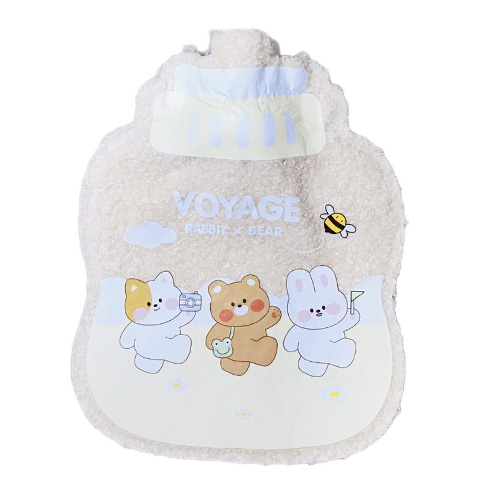 کیسه آب گرم مخملی برای تسکین دردهای عضلانی طرح های خرسی طرح 4