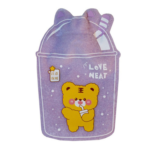 کیسه آب گرم مخملی برای تسکین دردهای عضلانی طرح پاکت آبمیوه اسموتی