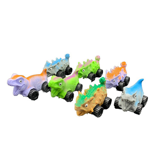 اسباب بازی دایناسور چرخ دار بافت اسفنجی گالری رنگ ها