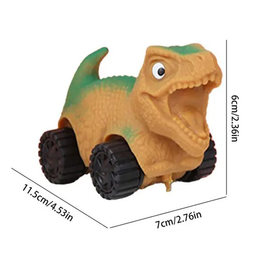 اسباب بازی دایناسور چرخ دار بافت اسفنجی گالری ابعاد