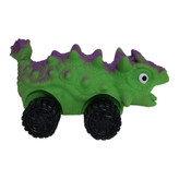 اسباب بازی دایناسور چرخ دار بافت اسفنجی رنگ سبز