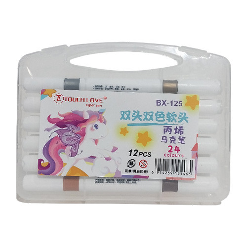 ماژیک دوسر 24 رنگ Touch Love مدل Bx-125