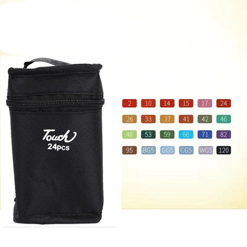 ماژیک دو سر راندو 24 رنگ تصویر تمام رنگ ها