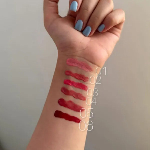 لیپ گلاس طرح دیور از برند Drohoo با ماندگاری بالا تصویر رنگ ها