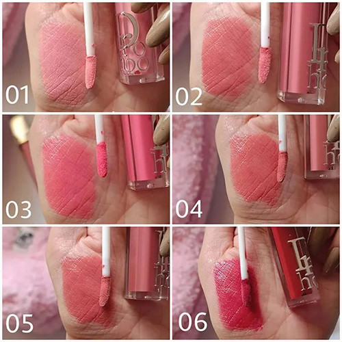 لیپ گلاس طرح دیور از برند Drohoo با ماندگاری بالا تصویر رنگ های گالری