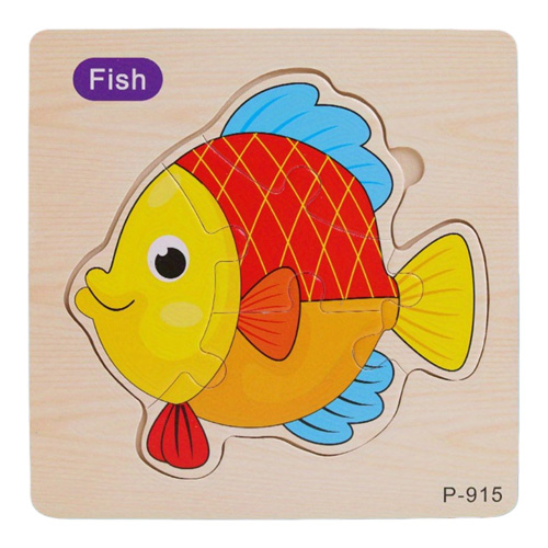 پازل چوبی وارداتی طرح حیوانات و وسایل نقلیه