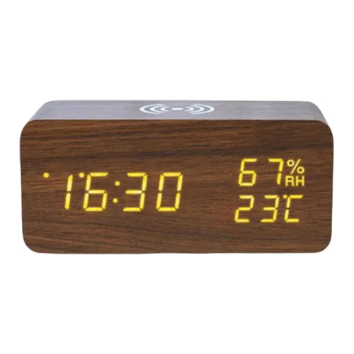 ساعت رومیزی دیجیتال طرح چوب