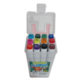 ماژیک طراحی 12 رنگ دو سر برند Touchroom تصویر درون بسته