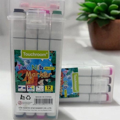 ماژیک طراحی 12 رنگ دو سر برند Touchroom تصویر گالری