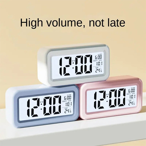 ساعت دیجیتالی LCD آلارم دار تصویر تمام رنگ ها