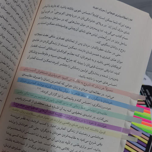 هایلایتر چسبی شفاف مدل نواری مناسب متن تصویر گالری 1