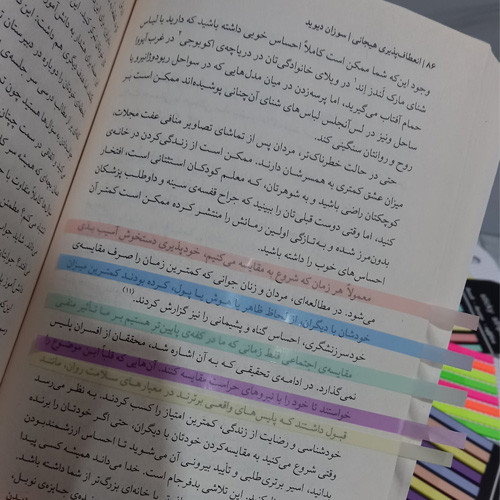 هایلایتر چسبی شفاف مدل نواری مناسب متن تصویر گالری 1