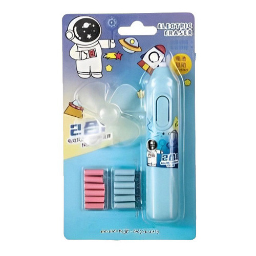 پاک کن برقی مدل پنکه ای طرح فضانورد تصویر رنگ آبی