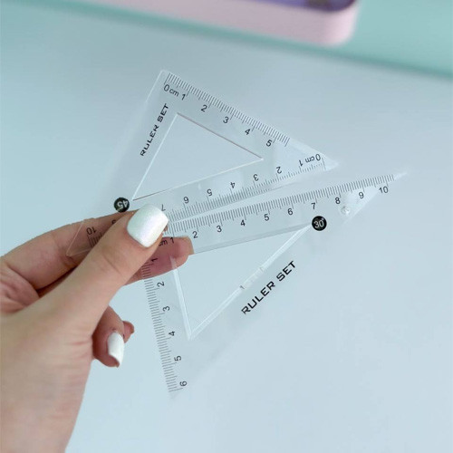 ست خط کش و گونیا و نقاله طرح کرومی گالری 2