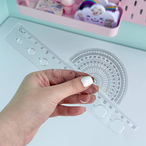 ست خط کش و گونیا و نقاله طرح کرومی گالری 1