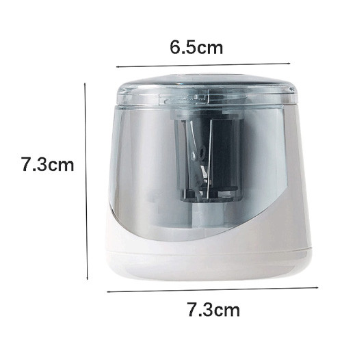 تراش برقی گرد به همراه کابل USB تصویر ابعاد