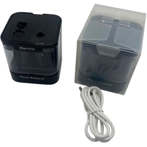 تراش رومیزی دوقلو باتری خور و شارژی تصویر جعبه محصول