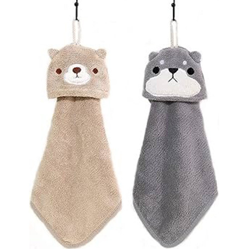 حوله آشپزخانه مدل کراواتی طرح خرسی تصویر دو رنگ